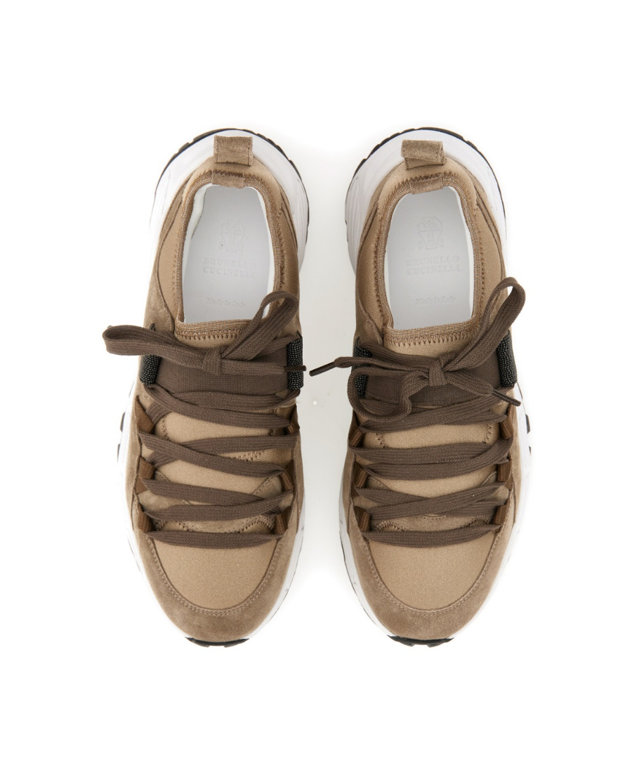 Brunello Cucinelli Lace-up Low-top Sneakers Chunky Sole In Multicolor