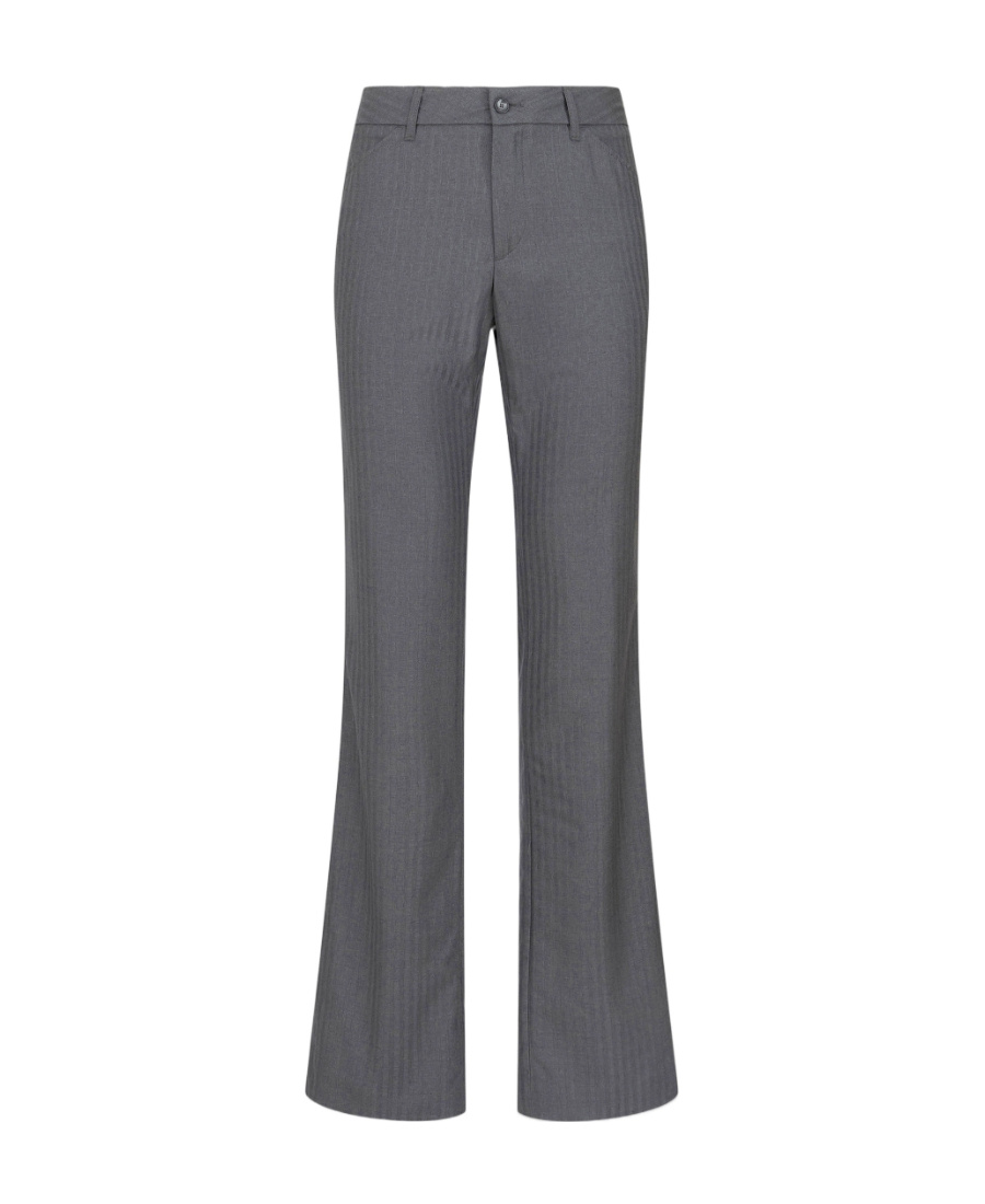 Etro Virgin-wool Straight Leg Trousers In Black