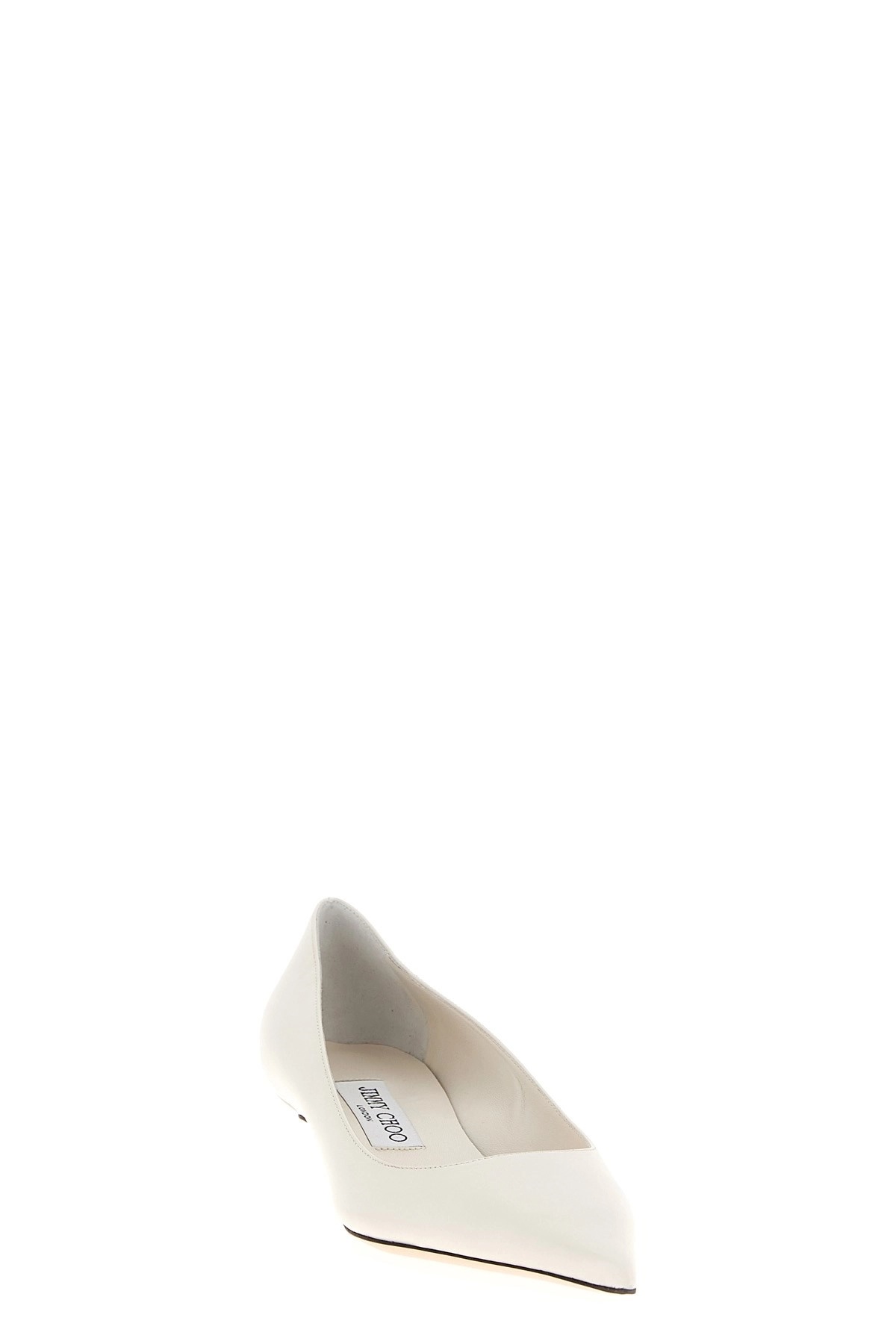 Jimmy Choo Amelia Leather Kitten-heel Pumps In White