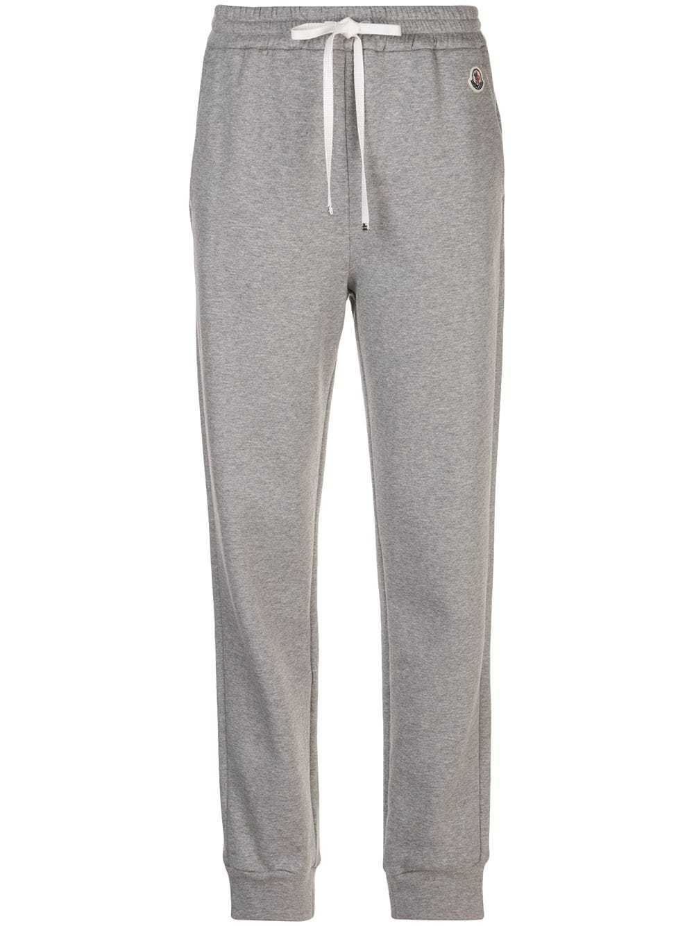 Moncler Drawstring Waist Track Pants In Gray