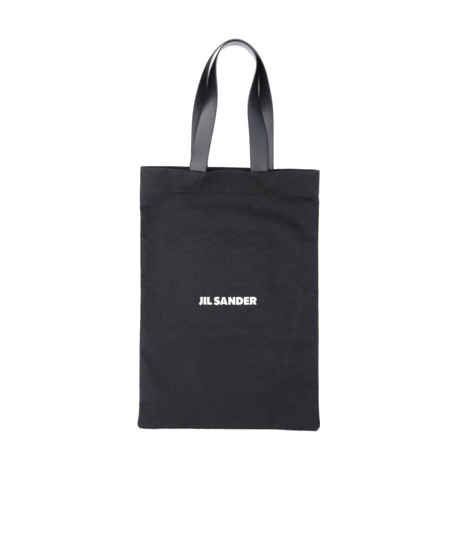 Jil Sander Book Logo-print Tote Bag In Black