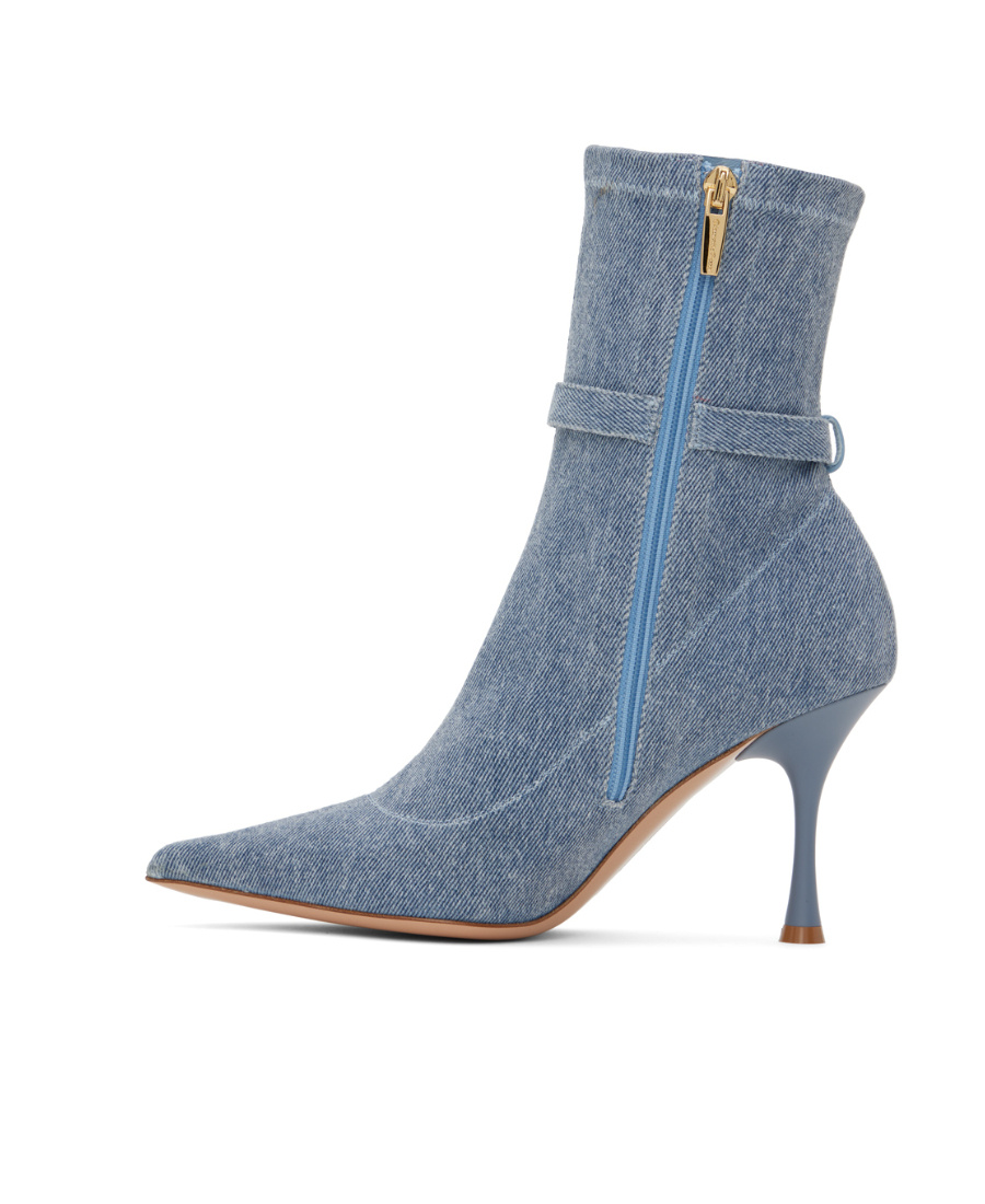 Gianvito Rossi Blue Ascent Boots In Blue