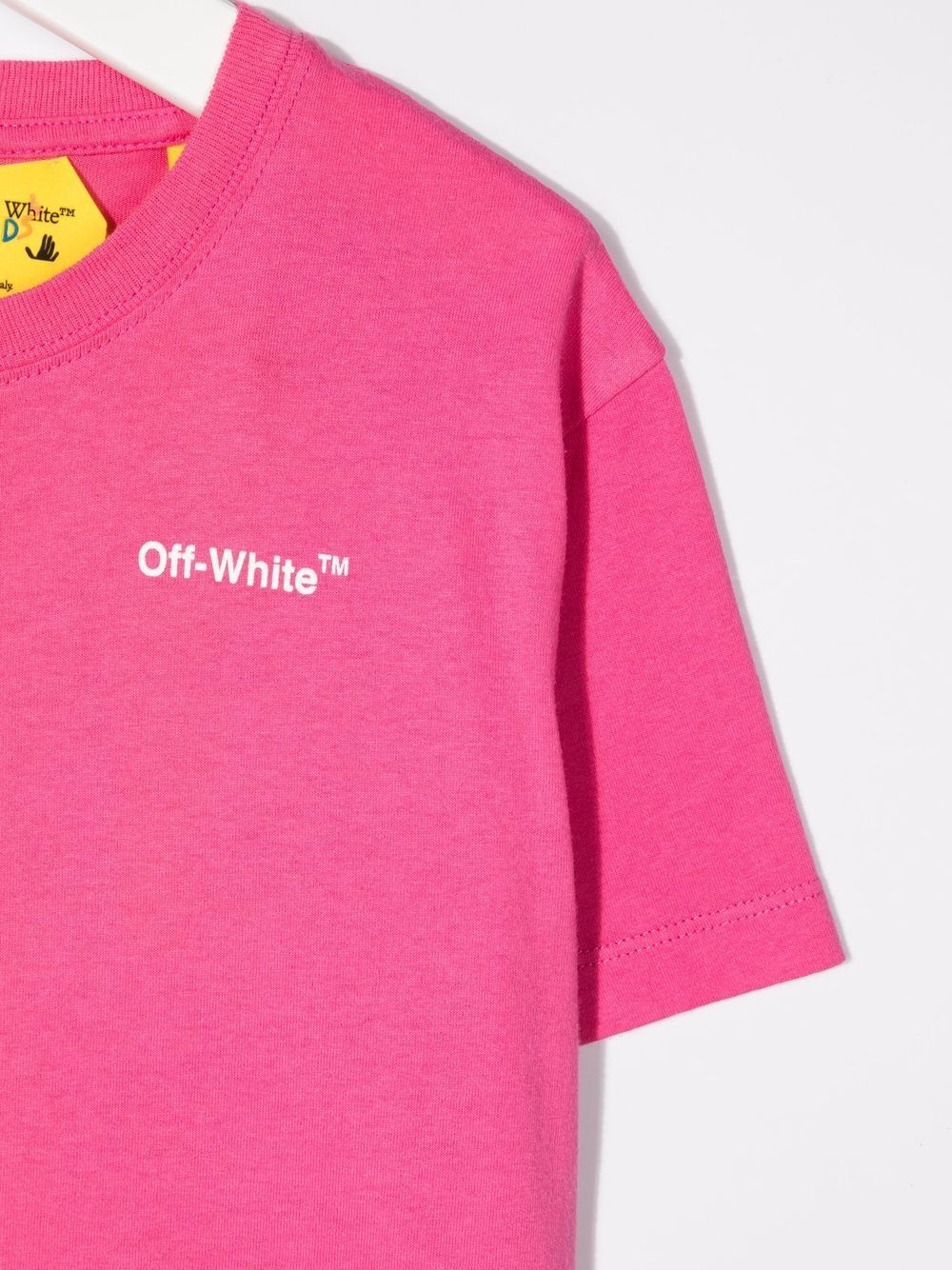 Off-white Kids Pink Rubber Arrow T-shirt In Pink