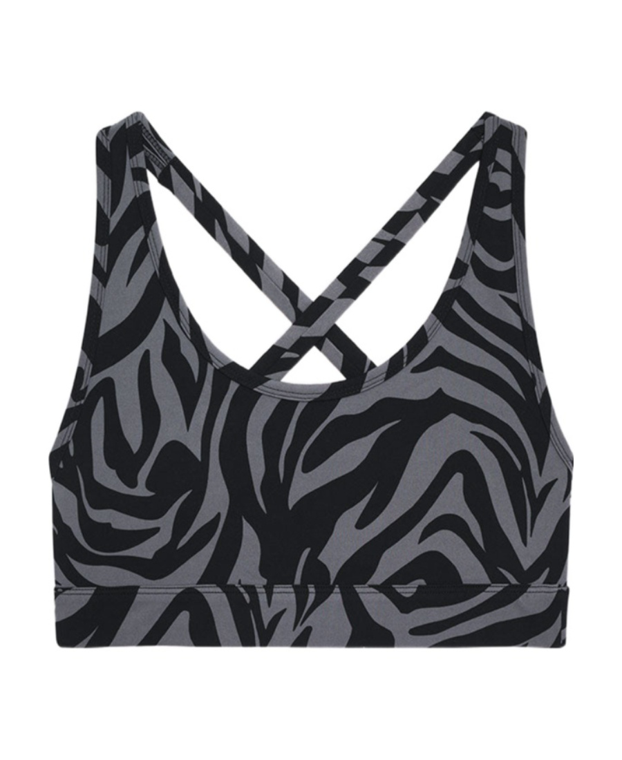 ANINE BING AXEL ZEBRA-PRINT BRA