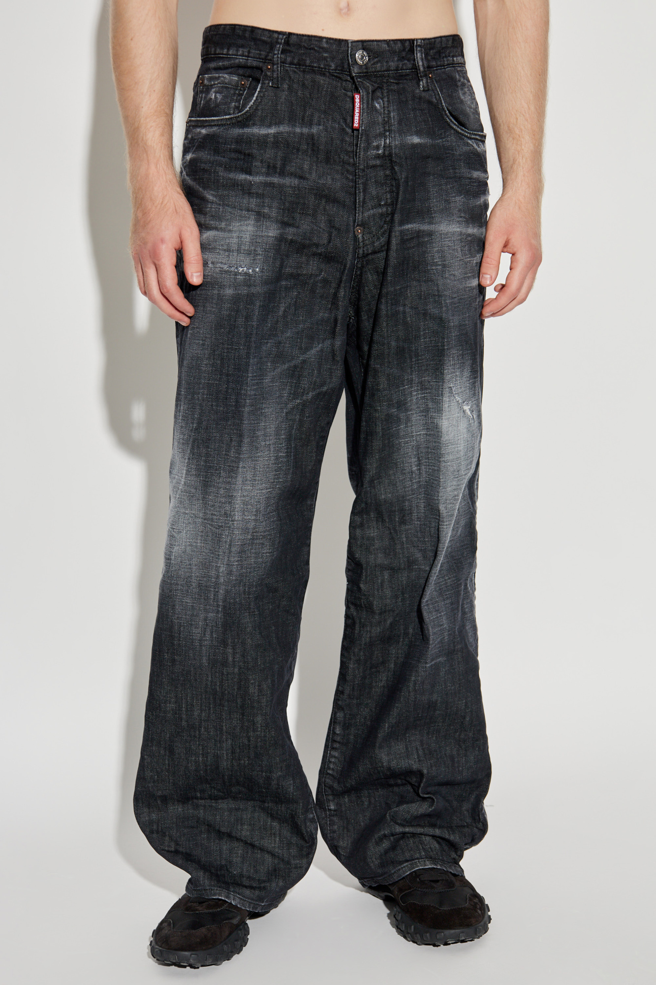 Dsquared2 Dsquared Black Stretch Denim Skater Jeans