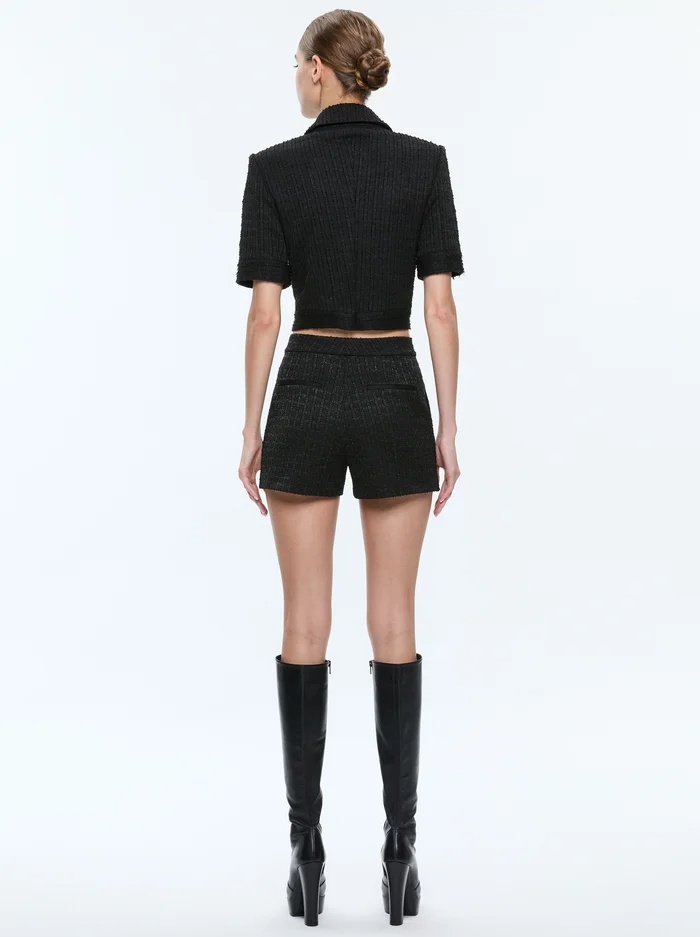 Alice And Olivia Elle Jacket In Black