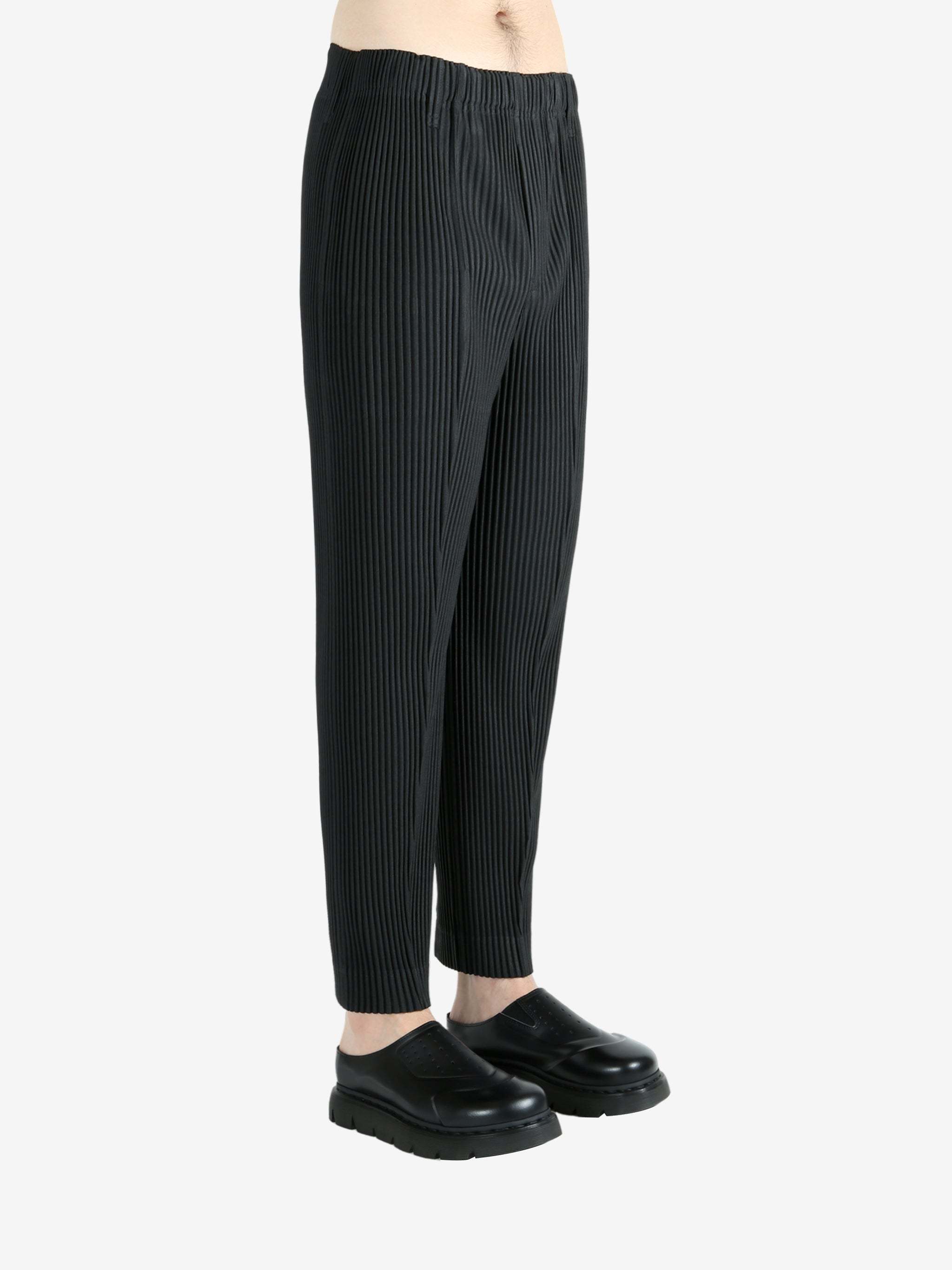 Issey Miyake Black Basics Trousers In Black