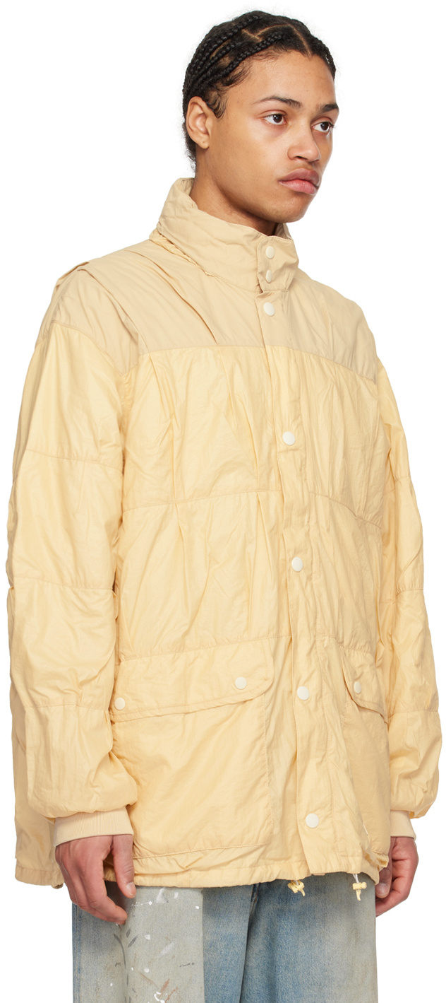 Our Legacy Adjustable Drawstring Technical Fabric Jacket In Yellow