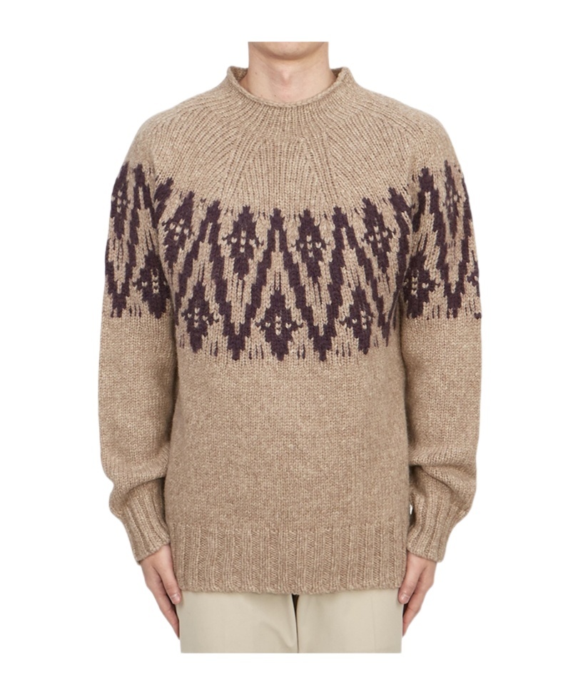 Lardini Long-sleeved Sweater In Nude