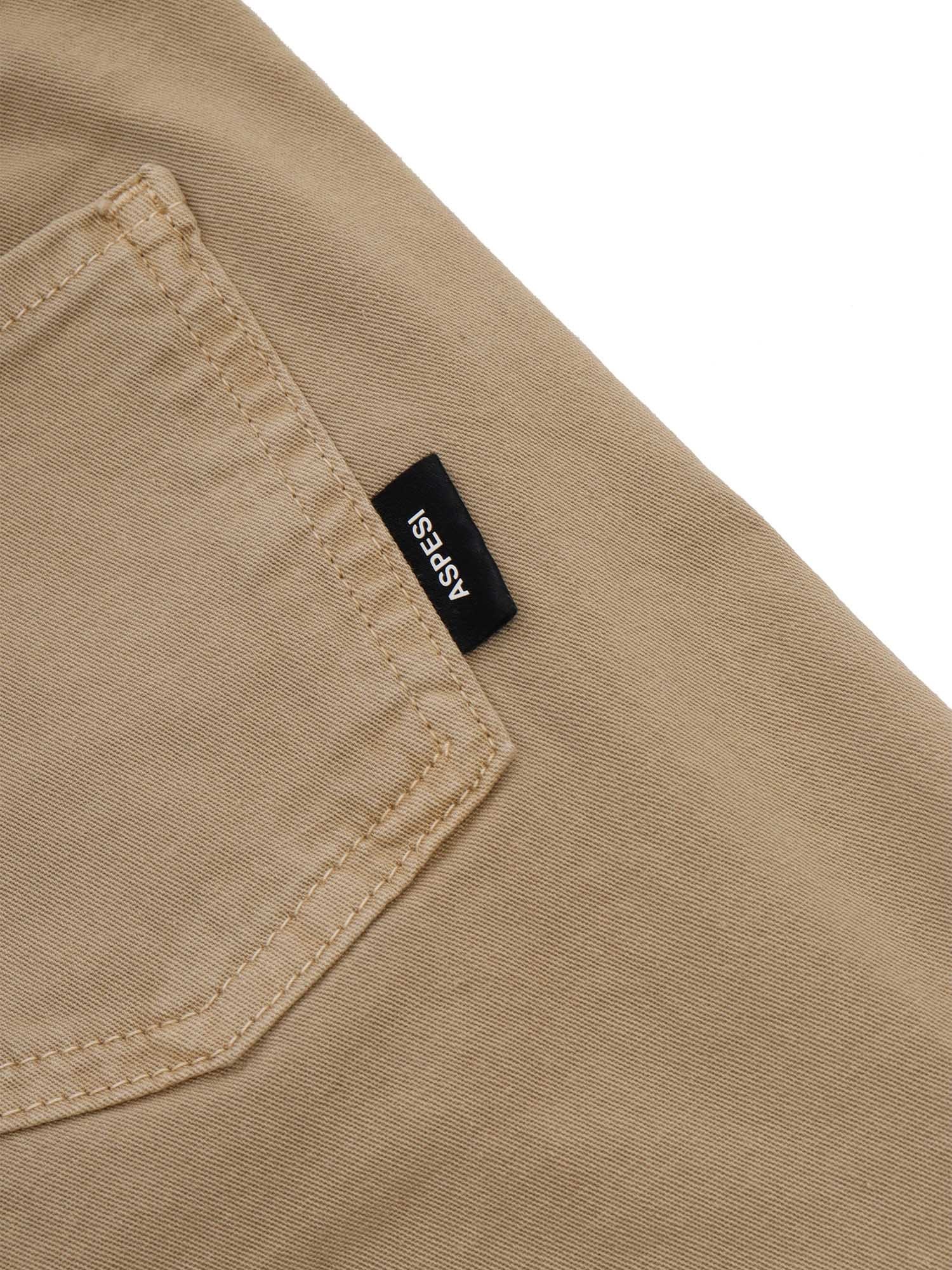 Aspesi Wide-leg Frayed-hem Trousers In Nude