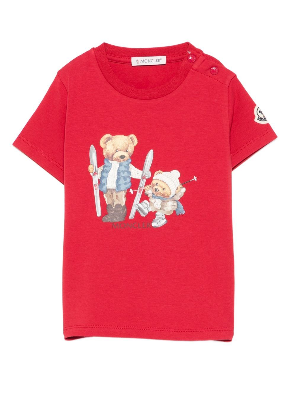 Moncler Short-sleeved T-shirt In Red