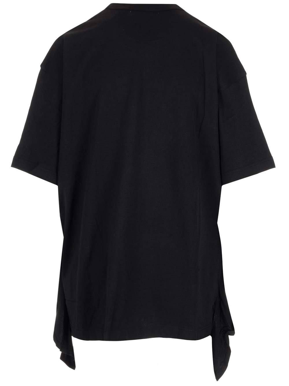 COMME DES GARÇONS FLARED-DETAIL COTTON T-SHIRT