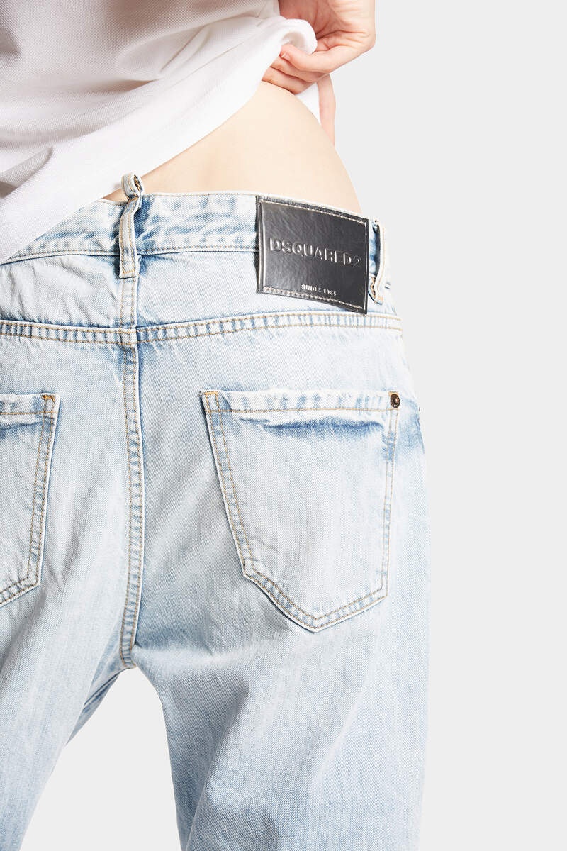 Dsquared2 Ripped-detail Slim-cut Jeans In Blue