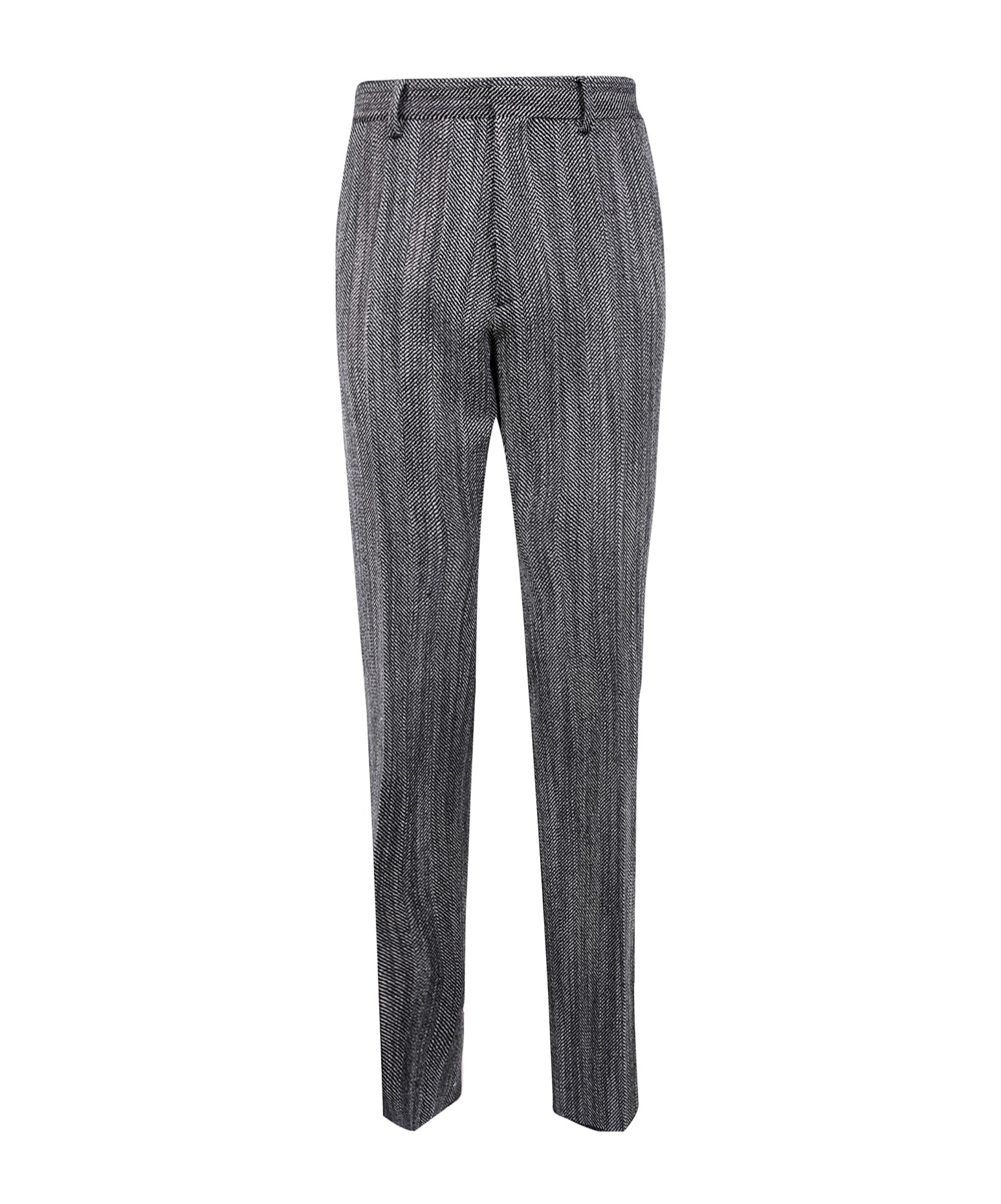 Dsquared2 Herringbone Relax Man Pant Clothing In Black