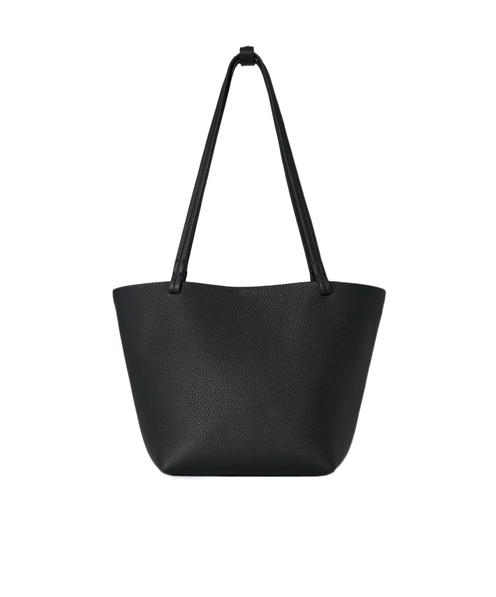The Row Edium Park Tote Stitch Leather Bag In Gray