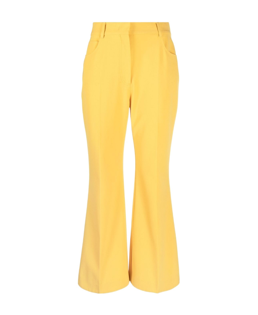 Stella Mccartney Seven-point Trumpet Casual Pants In Yellow