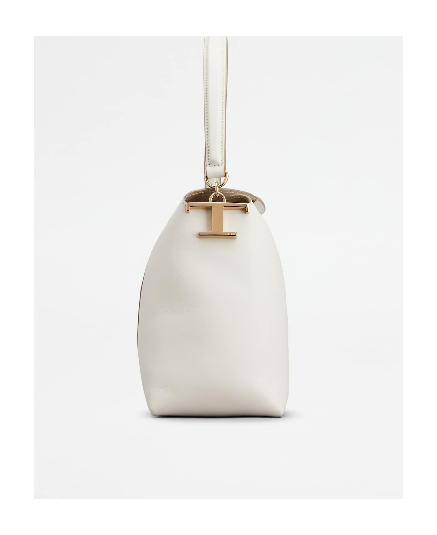 Tod's T Case Logo-plaque Shoulder Bag In White