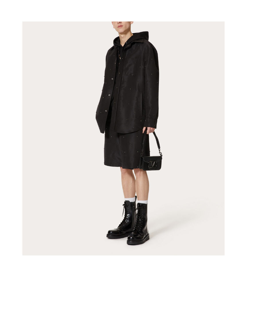 Valentino Vlogo Crossbody Bag In Black