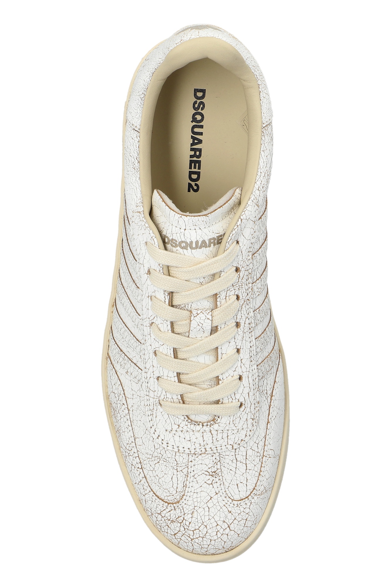 Dsquared2 Dsquared White Leather Boxer Sneakers In White