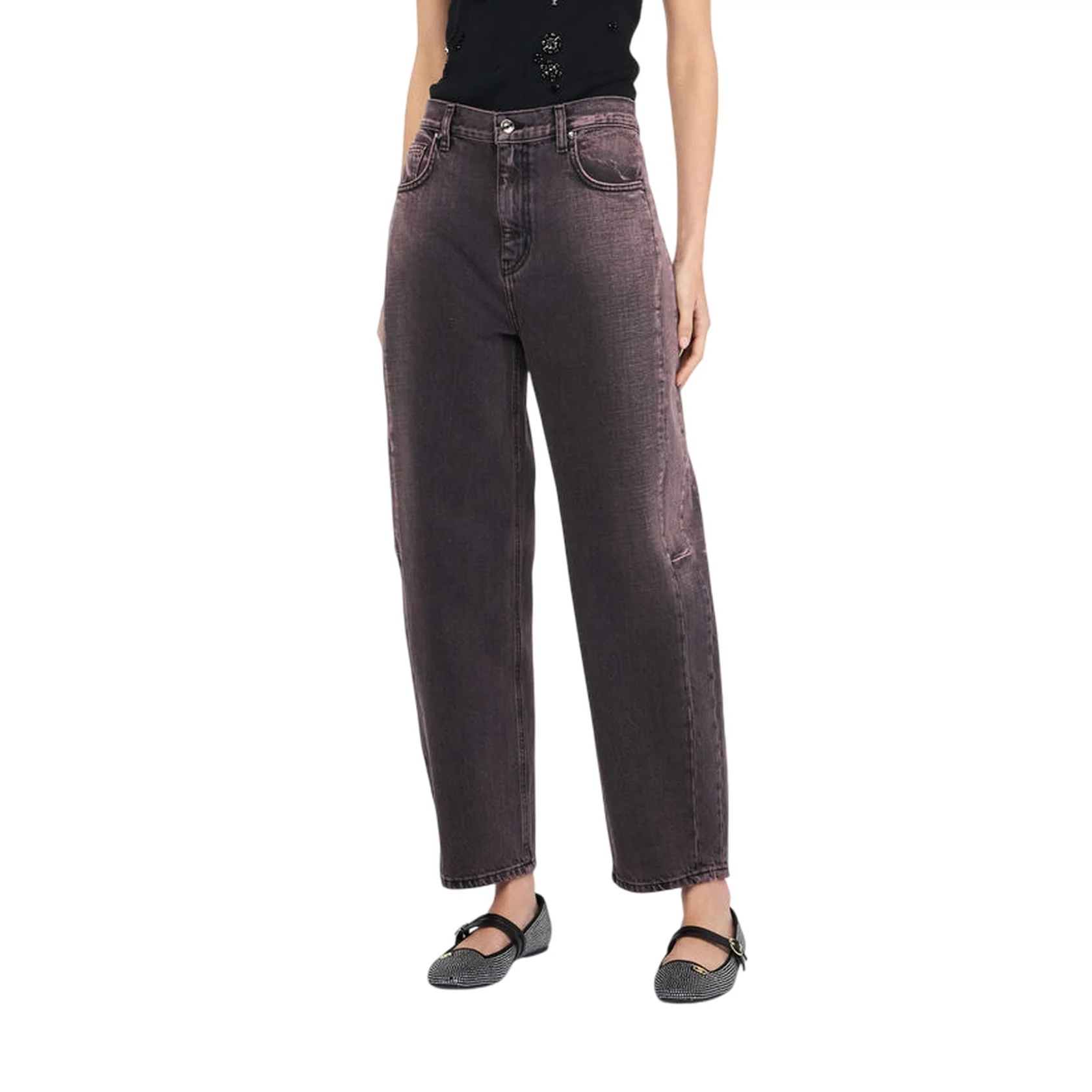 Liu •jo Belt Loop Casual Pants In Black