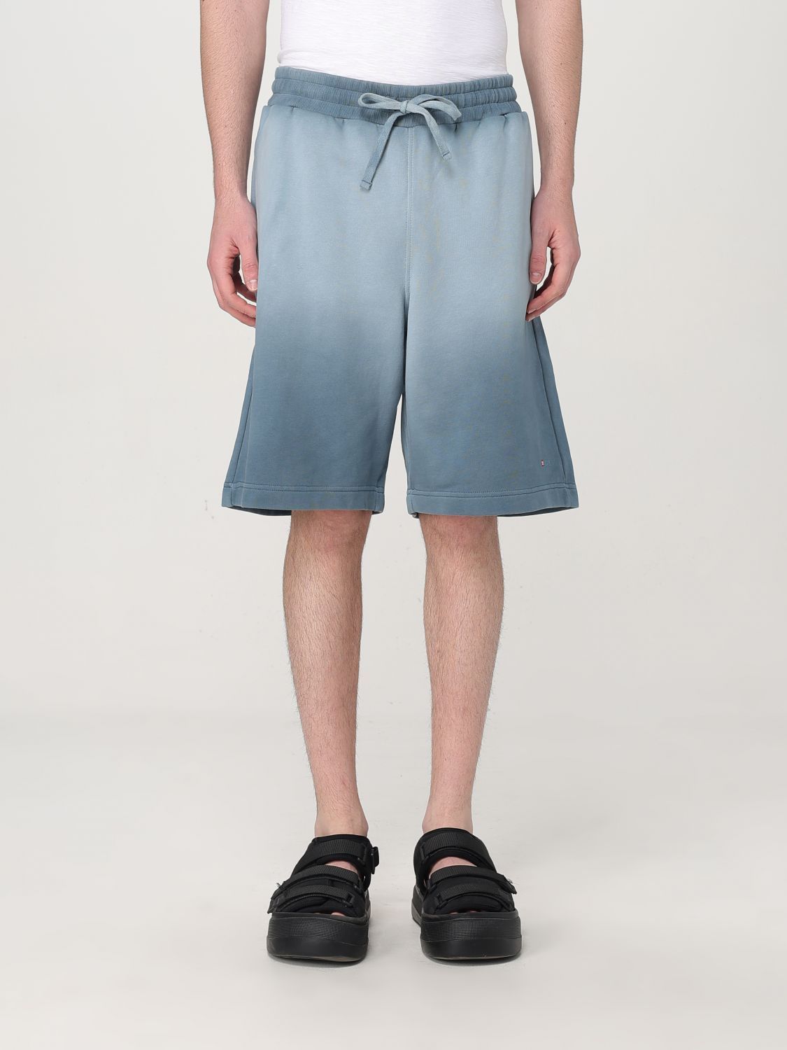 Diesel P-crowne-r1 Faded Sweat Shorts In Blue