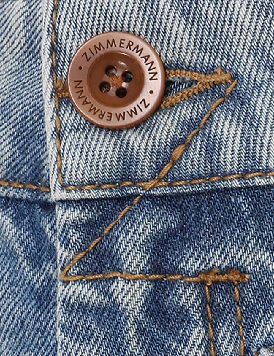 Zimmermann Flared Jeans In Gray