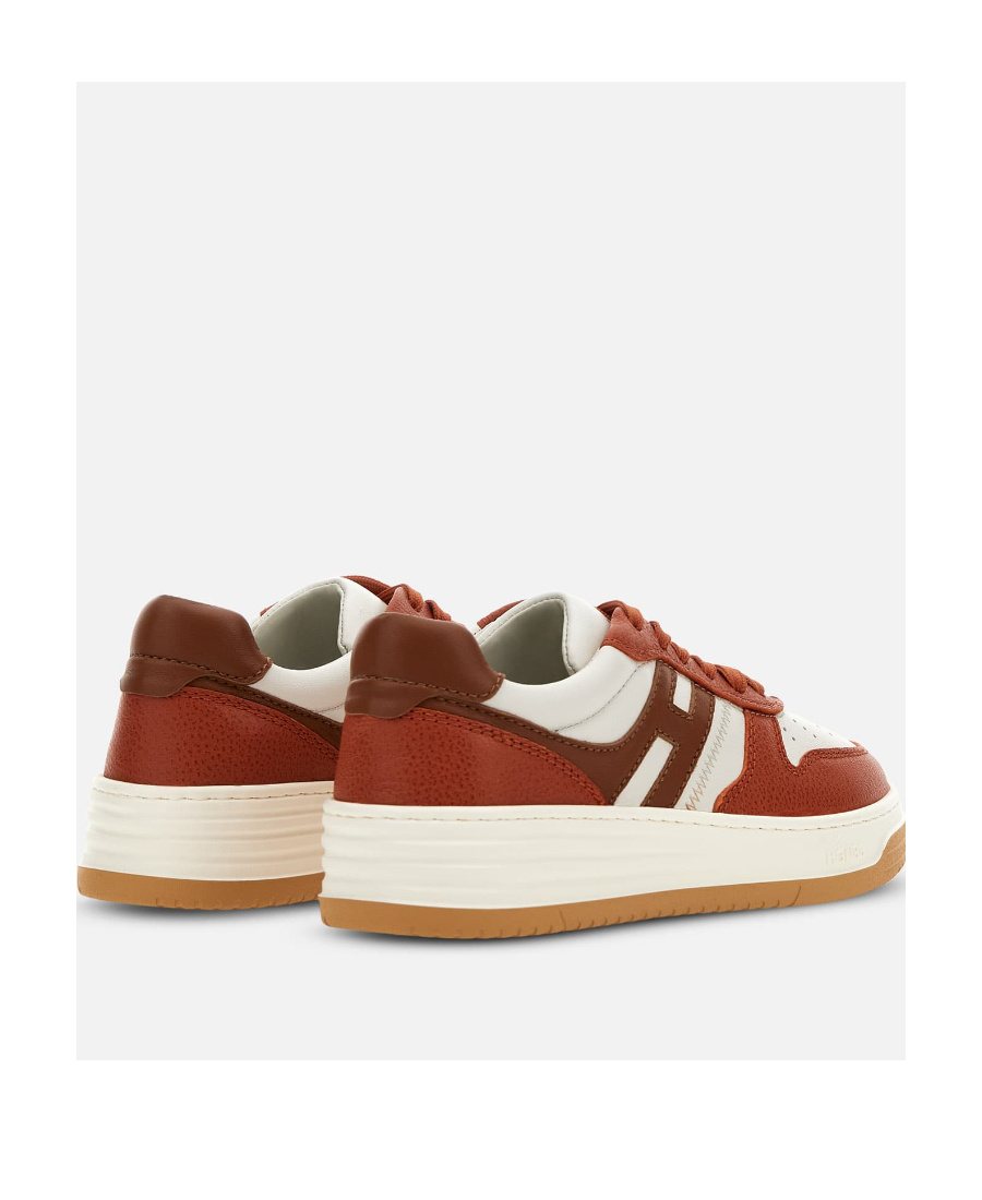 Hogan H630 Lace-up Leather Sneakers In Multicolor