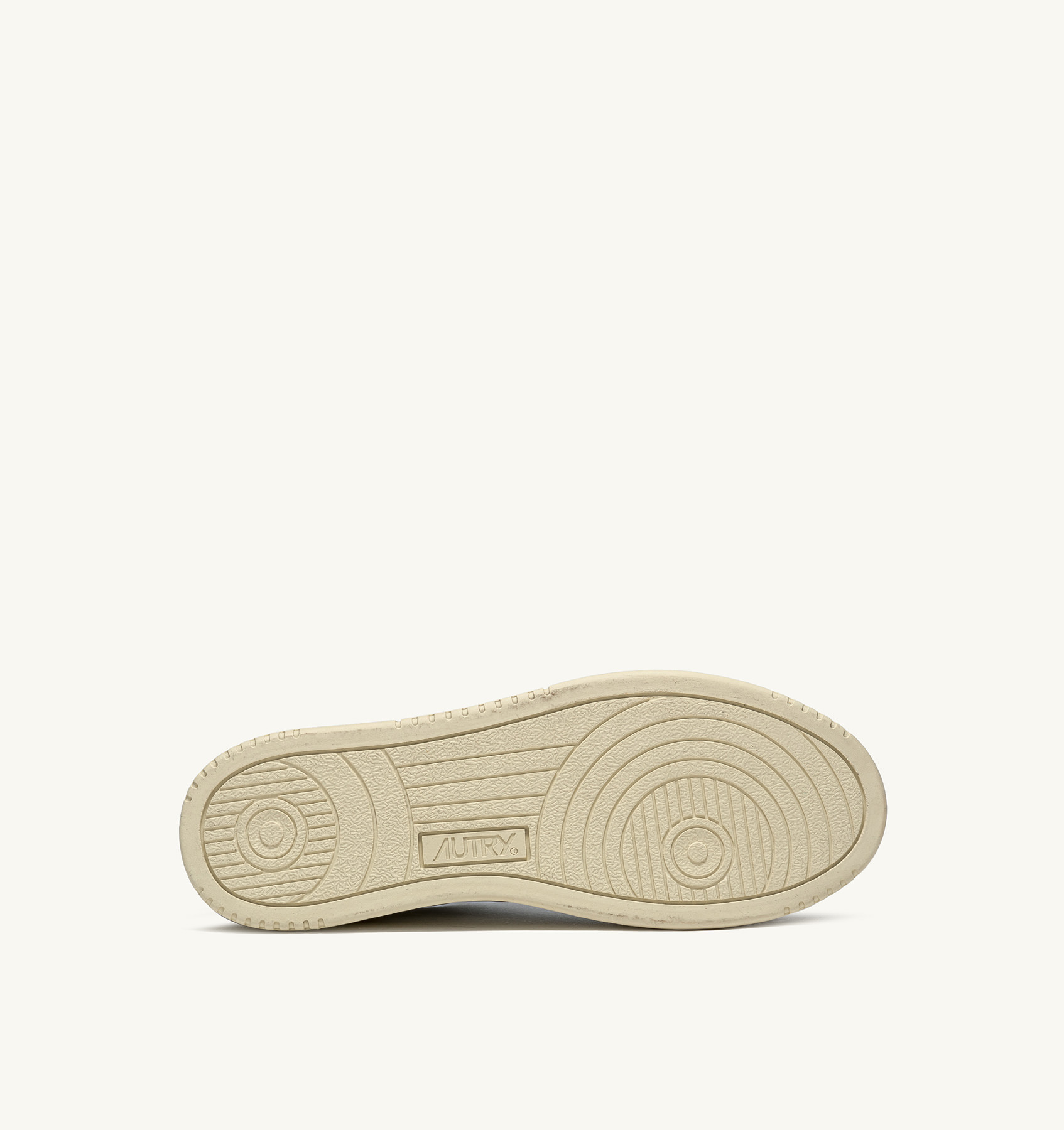 Autry Classic Low-top Sneakers With Textured Panels And Contrasting Heel Tab In Neutral