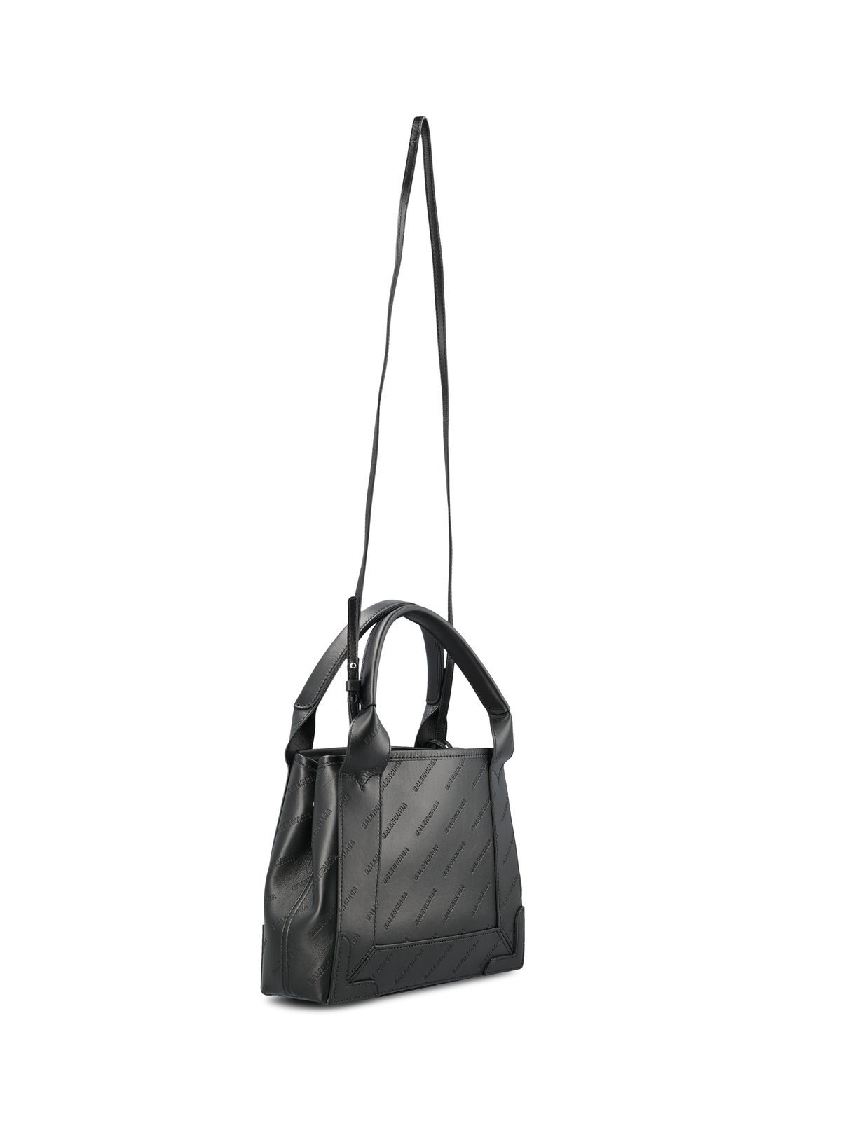 Balenciaga Navy Cabas Xs Tote Bag In Black