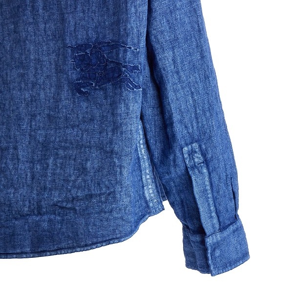 BURBERRY BURBERRY LONG SLEEVED DENIM SHIRT
