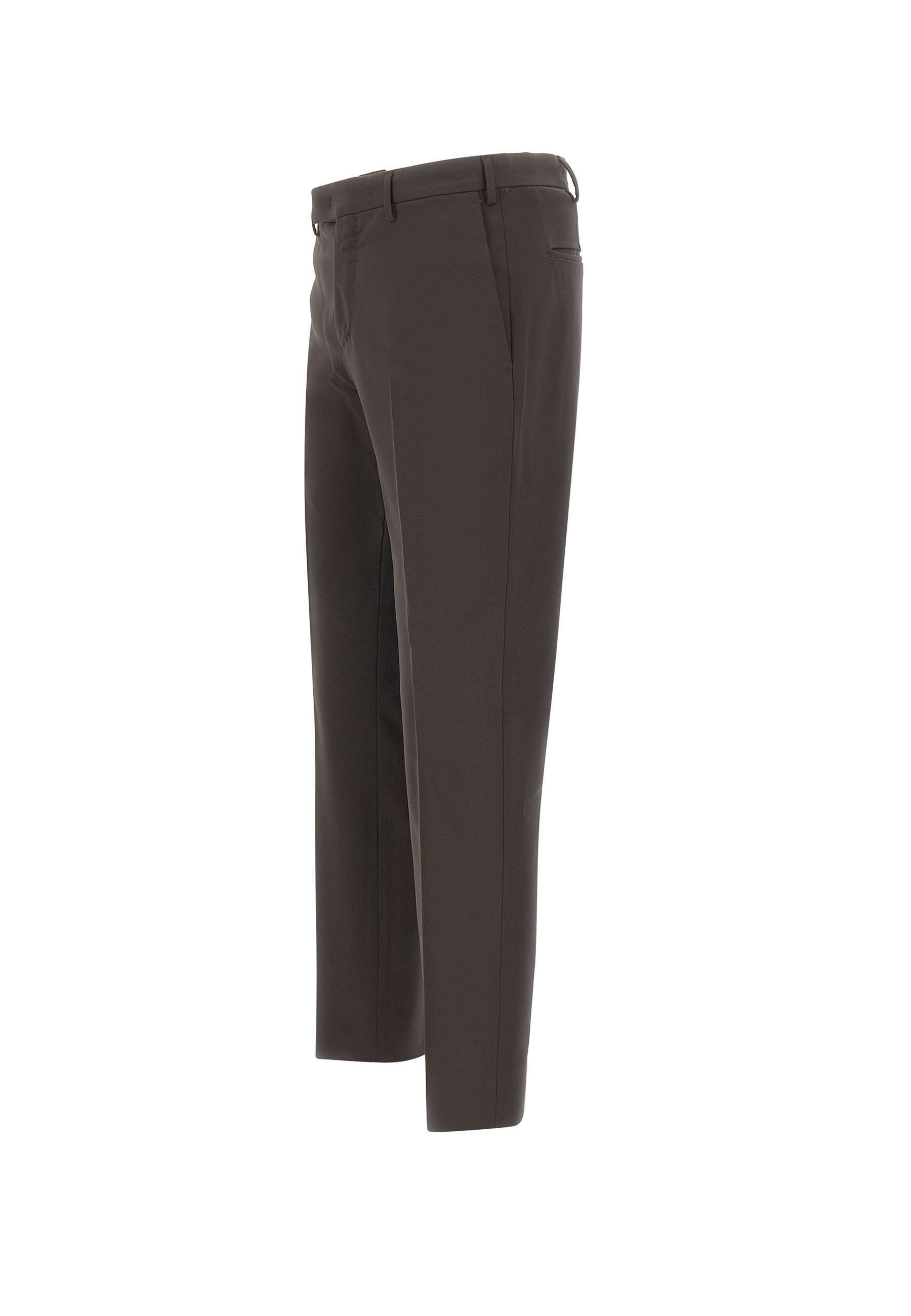 Pt Torino Belt Loop Casual Pants In Brown