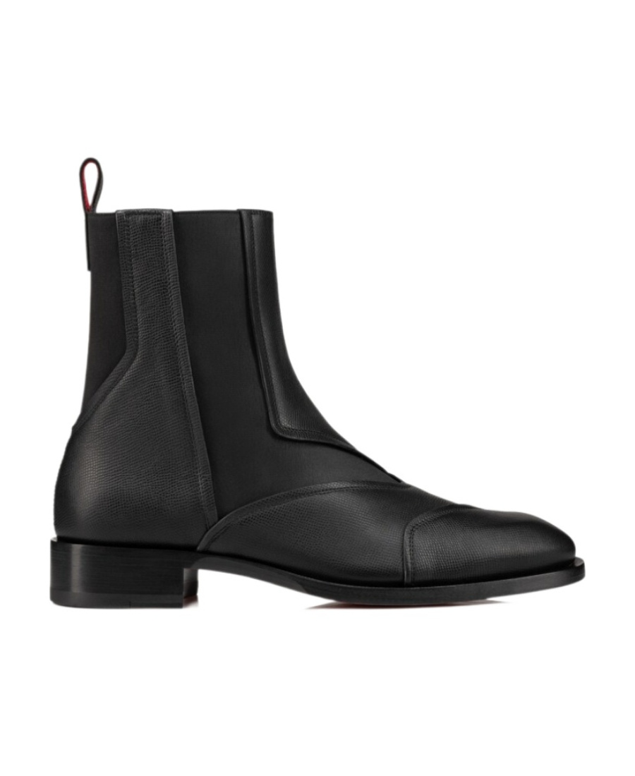Christian Louboutin Boabi Leather Chelsea Boots In Black