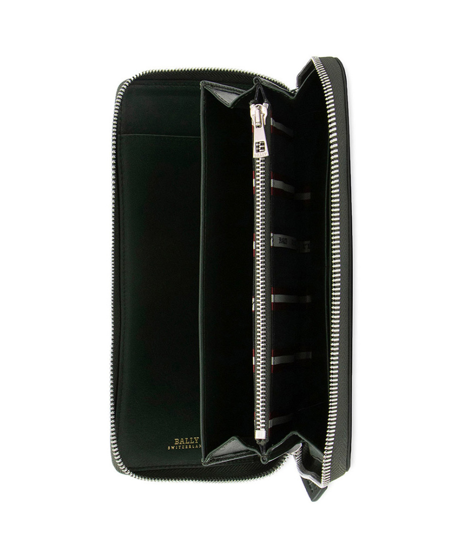 Bally Logo Details Wallet In Green