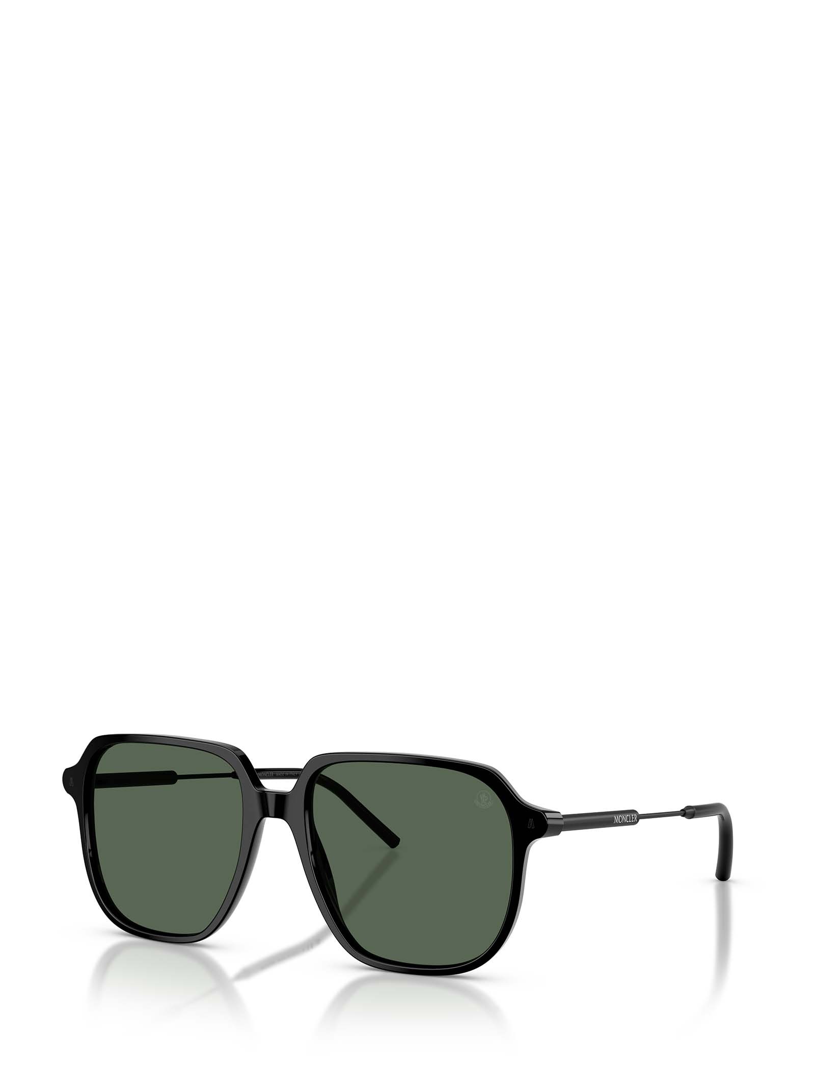 Moncler Aviator Sunglasses In Black