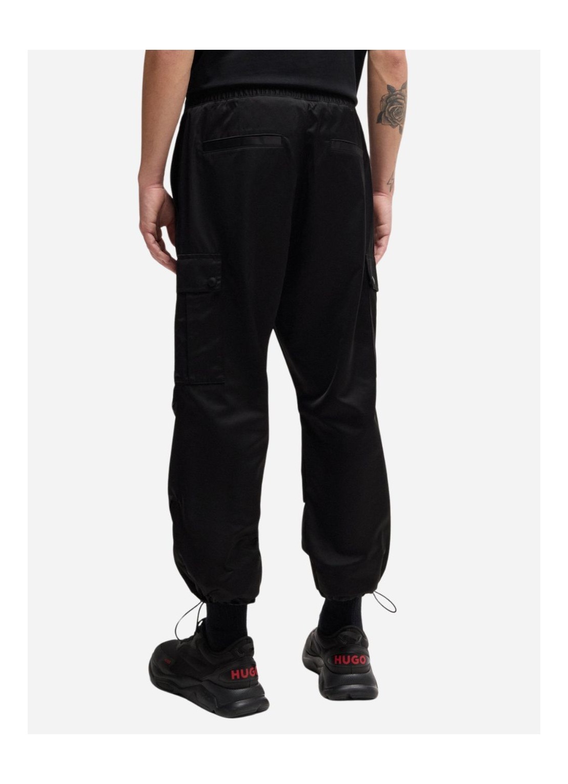 HUGO BOSS ELASTIC WAIST CASUAL PANTS