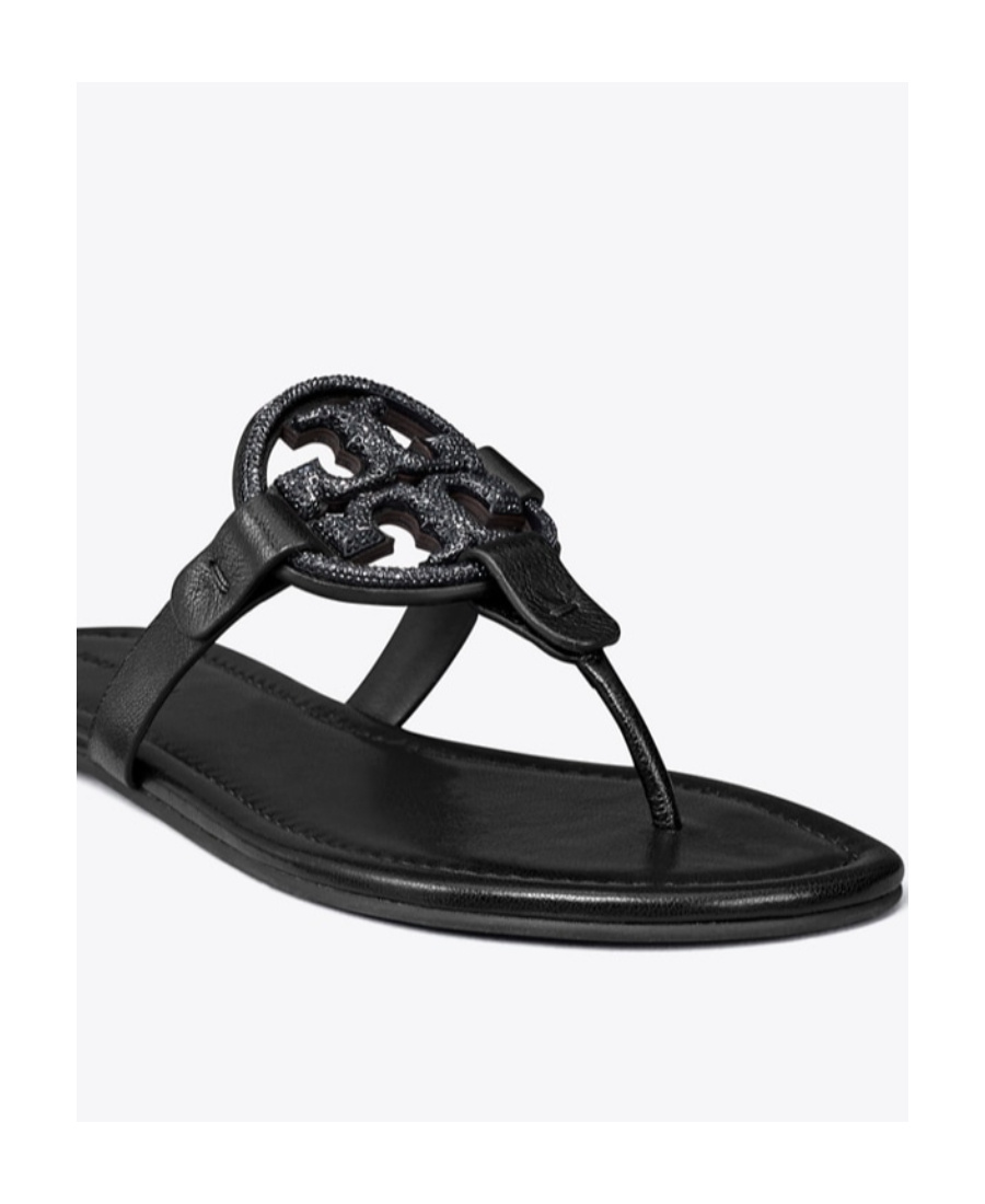 Tory Burch Miller Soft Sandal In Black