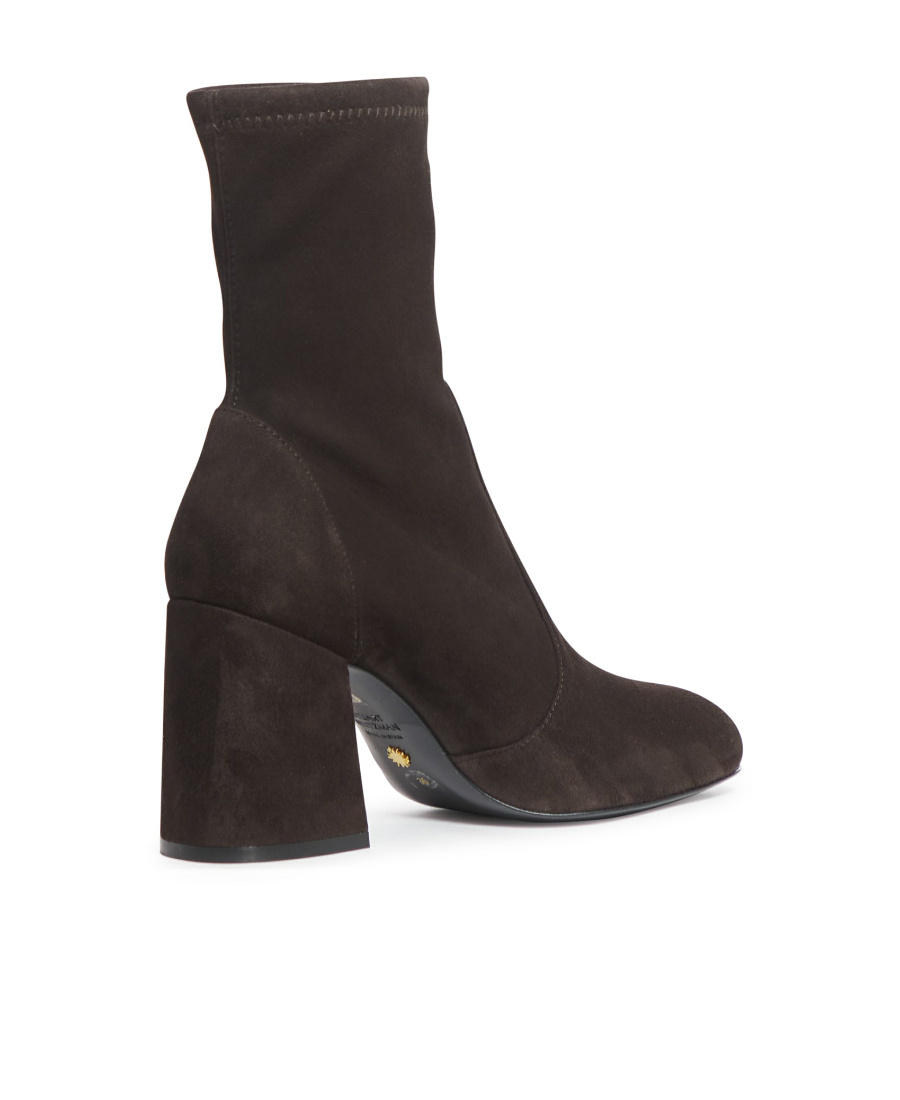 Stuart Weitzman Flareblock Stretch Boots In Black