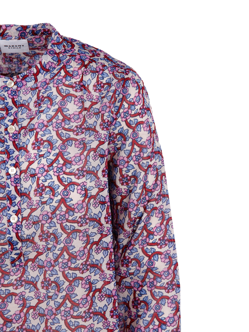 Isabel Marant Étoile Floral-print Long-sleeve Shirt In Multicolor