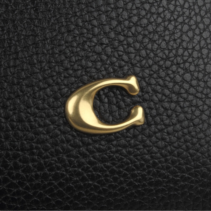 Coach Lana 25 Leather Crossbody Bag In Black
