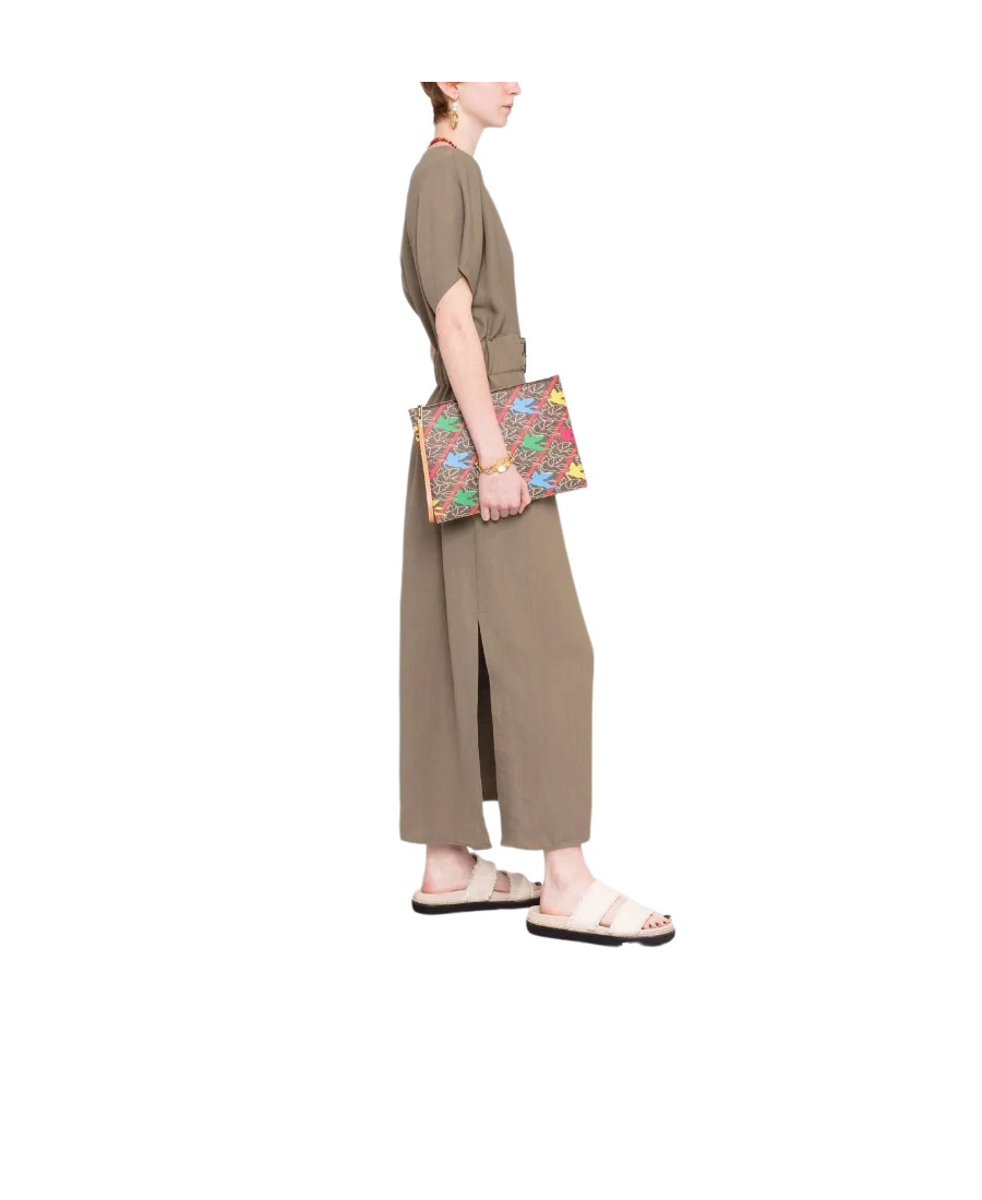 Etro Printed Clutch In Multicolor