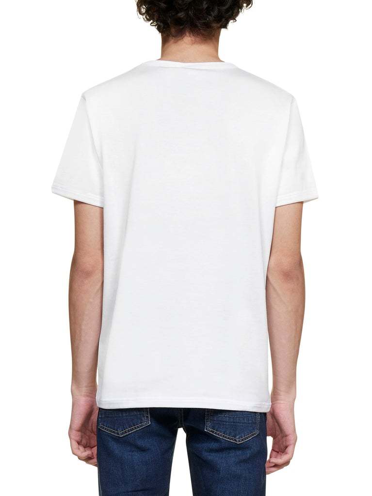 Alexander Mcqueen Flocked Cotton-jersey T-shirt In White