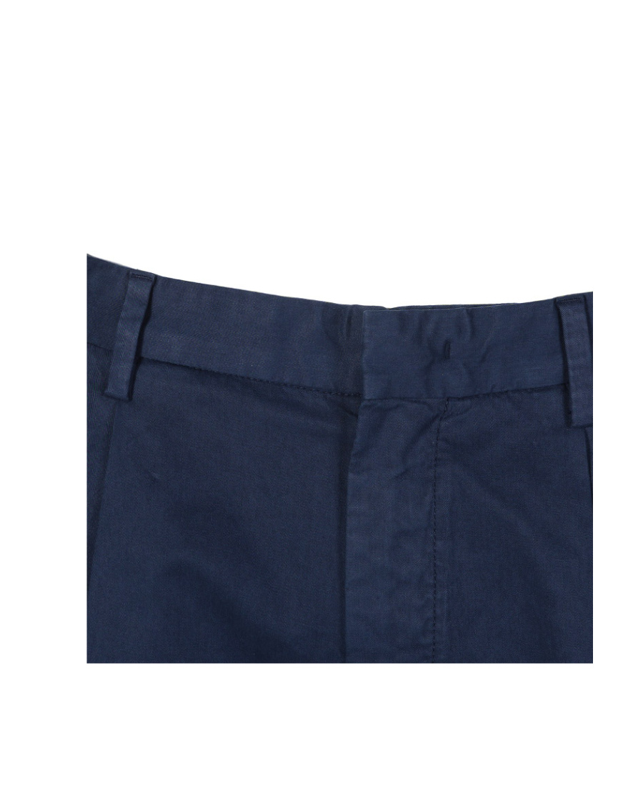 Zegna Pantalone Turn Up Tapered Trousers In Blue