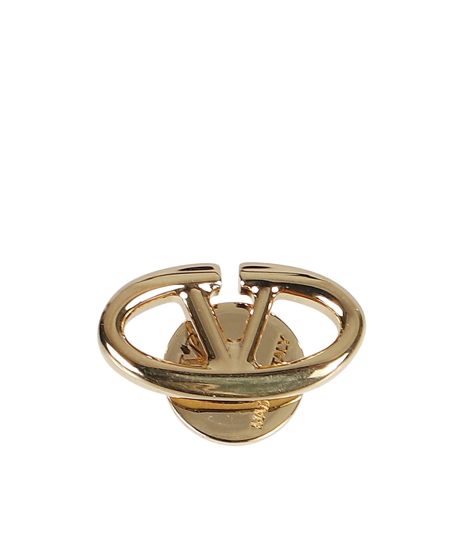 Valentino Garavani Vlogo Signature Mono Earring In Yellow