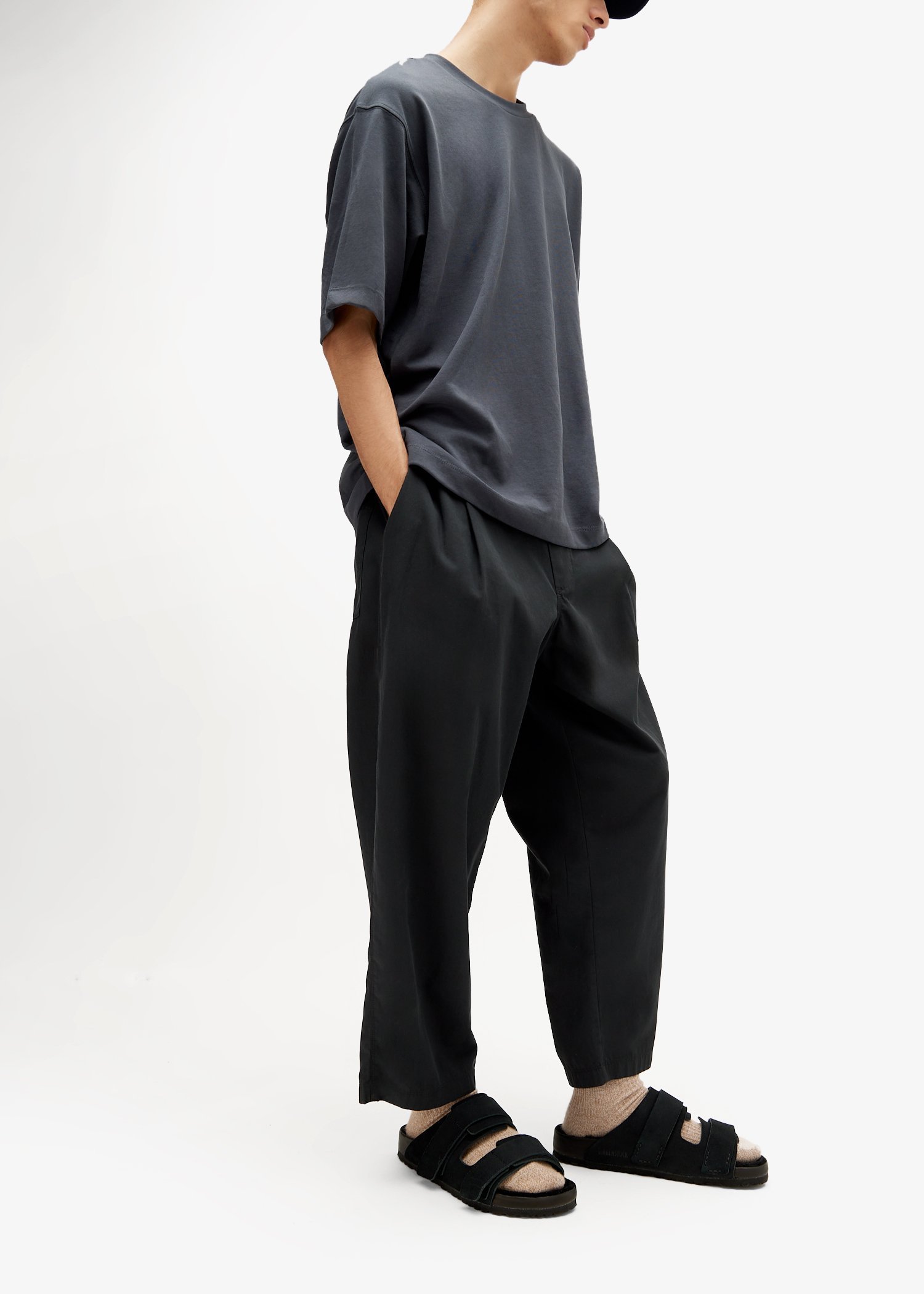 Birkenstock Round Head Slippers In Black