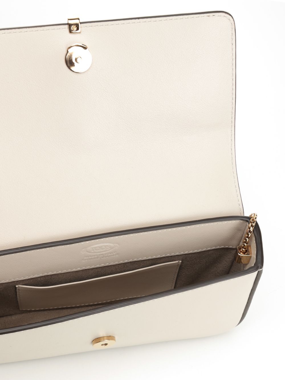 Tod's Mini Flap Shoulder Bag In White