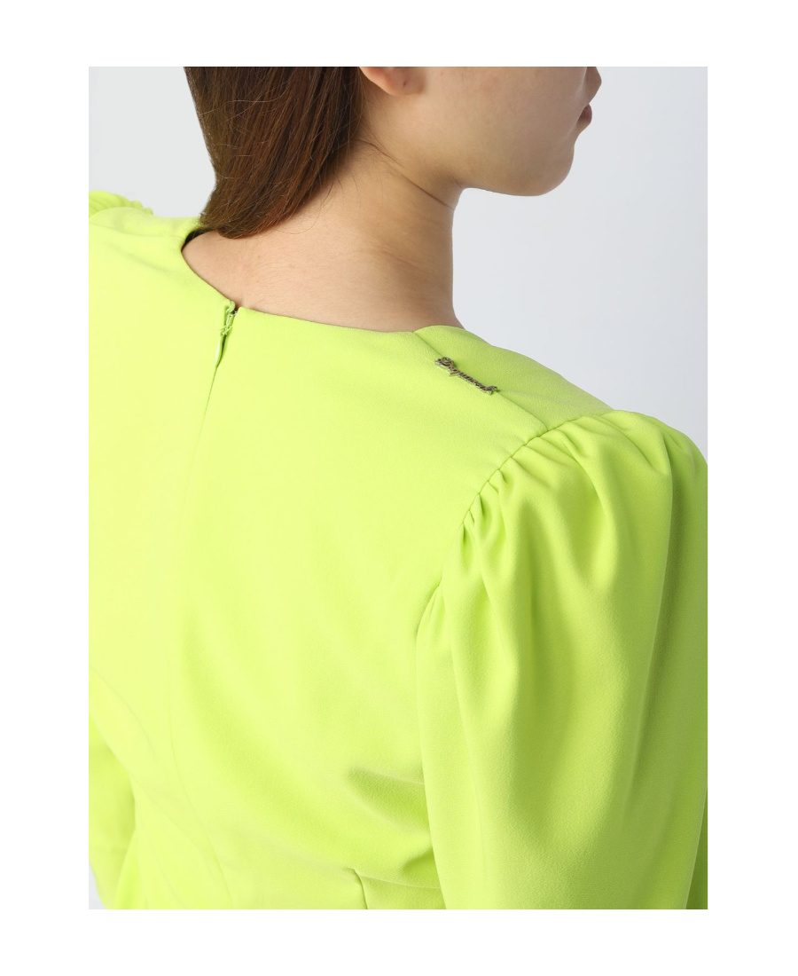 Dsquared2 Logo Dress In Yellow