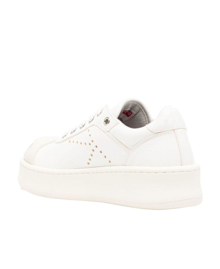 Kenzo Perforated Rubber Sole Sneakers In White