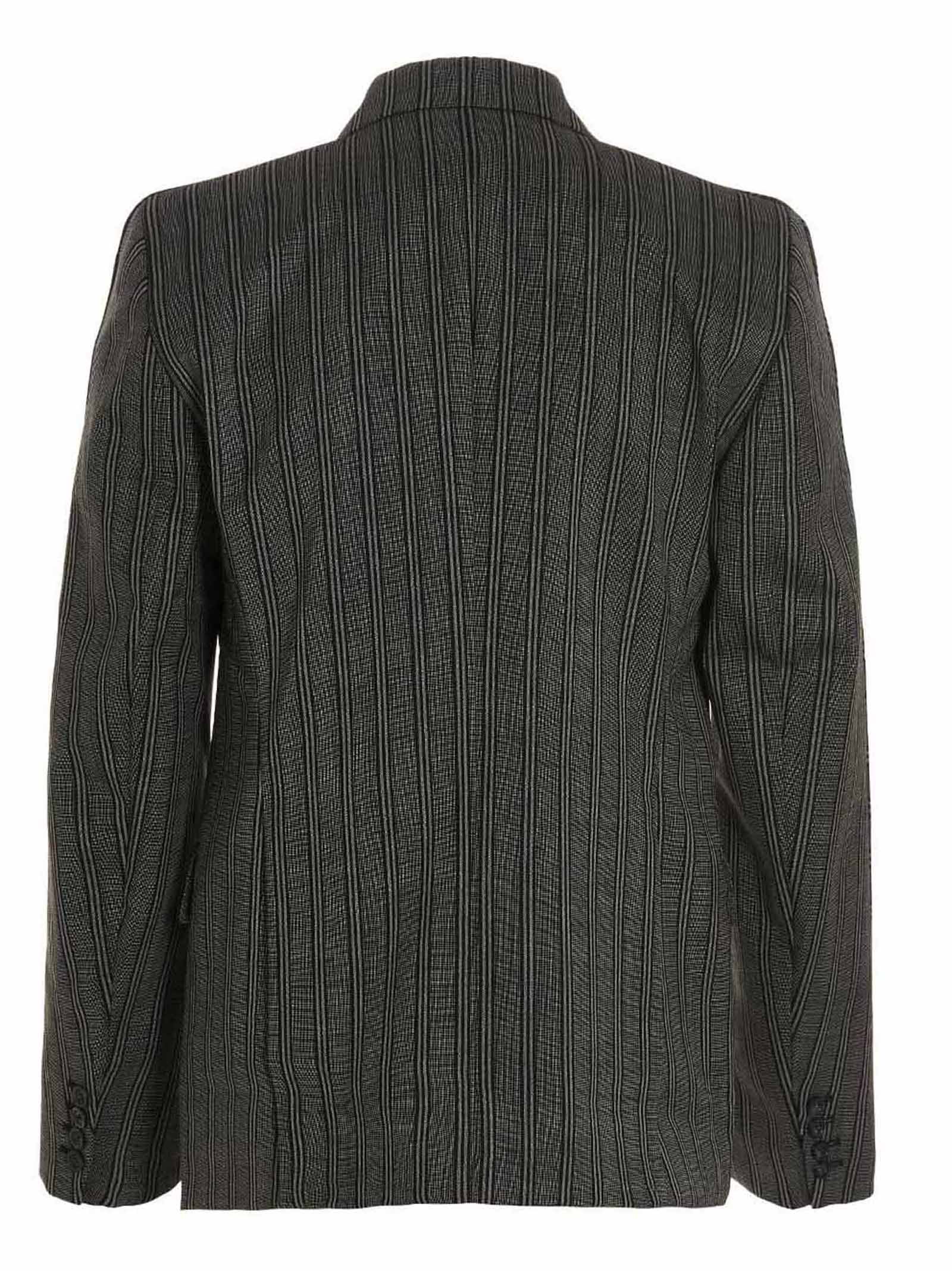 Shop Vtmnts V-neck Suit Jacket In Black