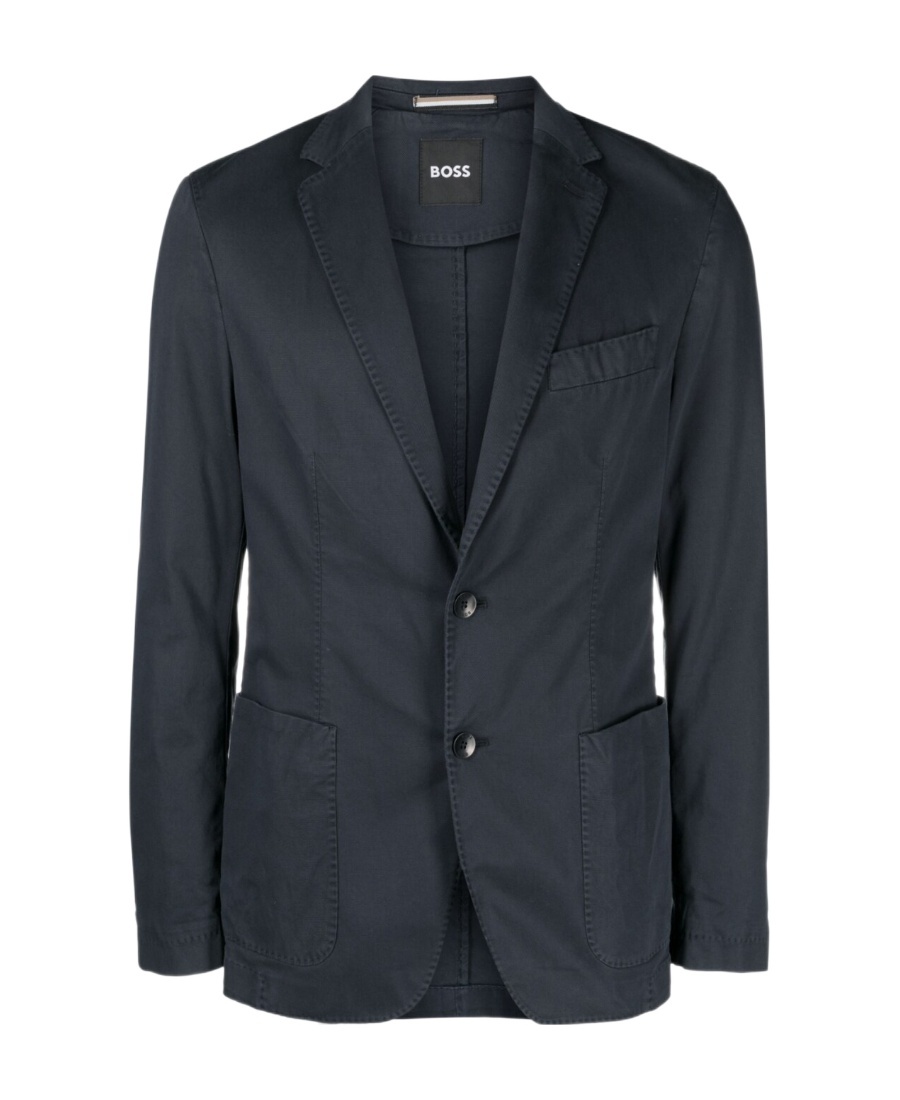 Hugo Boss Single-breasted Blazer In Black