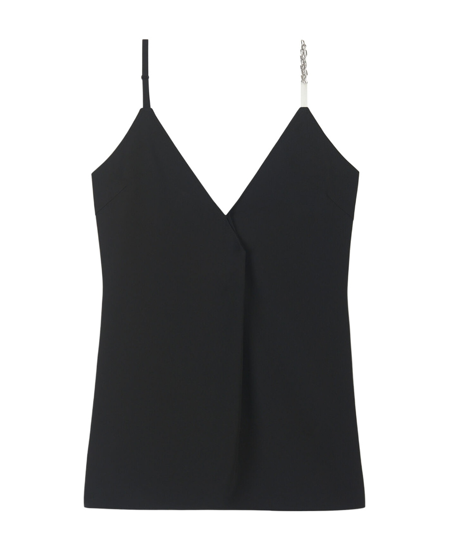 Givenchy Chain-embellished Twill Camisole In Black